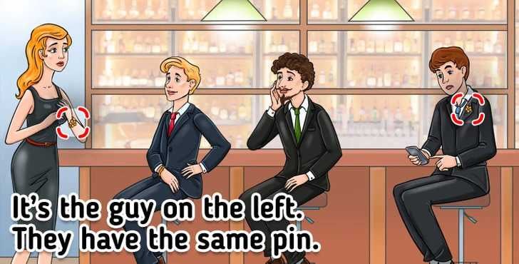 Vanvittig puslespill for kloke menn: Vi må hjelpe en gift kvinne med å finne mannen sin