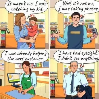 Den unnvikende tyven: Bare en genial detektiv kan finne ut hvem som stjal lommeboken på bildet